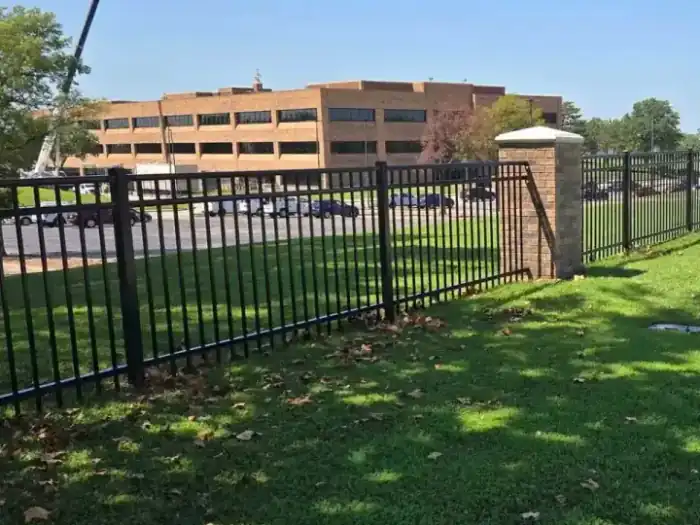 A finished fence installation by Aaron Fence in Tulsa